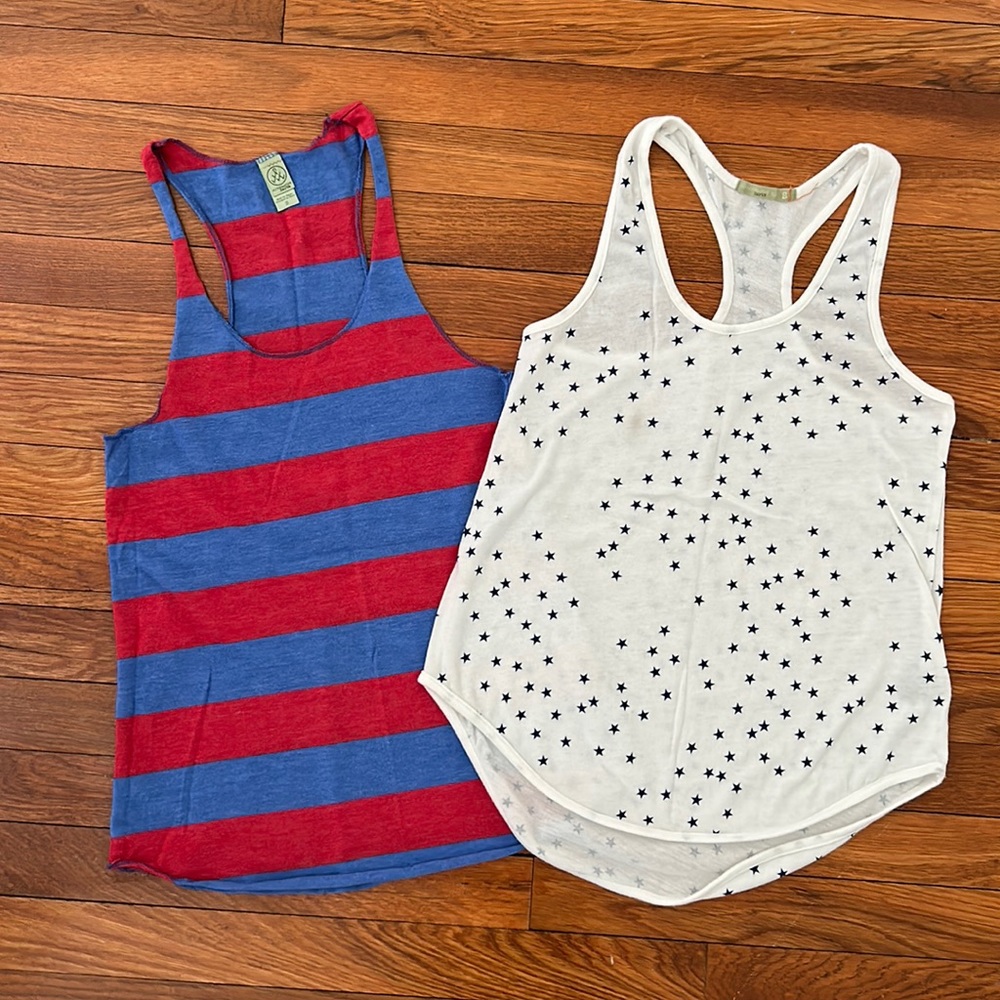 Bundle of 2 Alternative Stars and Stripes Racerback Tanks